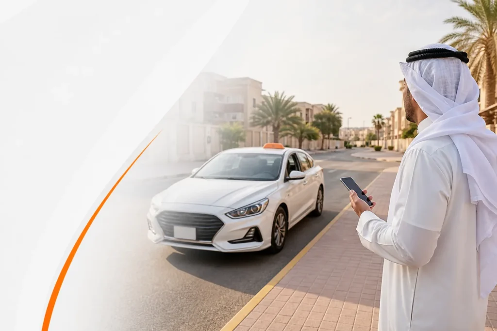 طريقة حجز تاكسي الروضتين عبر الهاتف أو التطبيق في الكويت